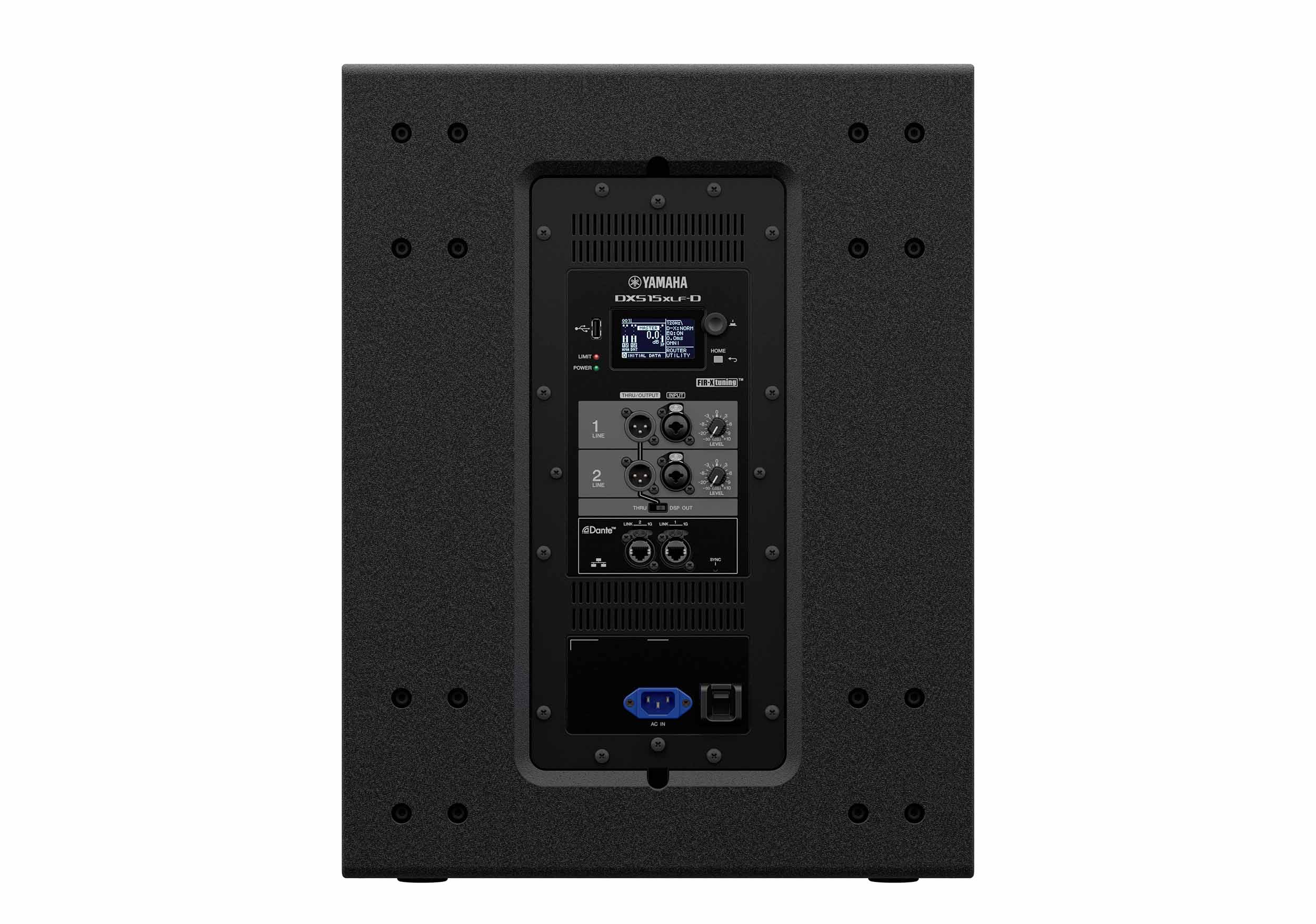 Yamaha DXS15XLF-D 15" Two-Way Powered Subwoofer, Dante Equipped by Yamaha
