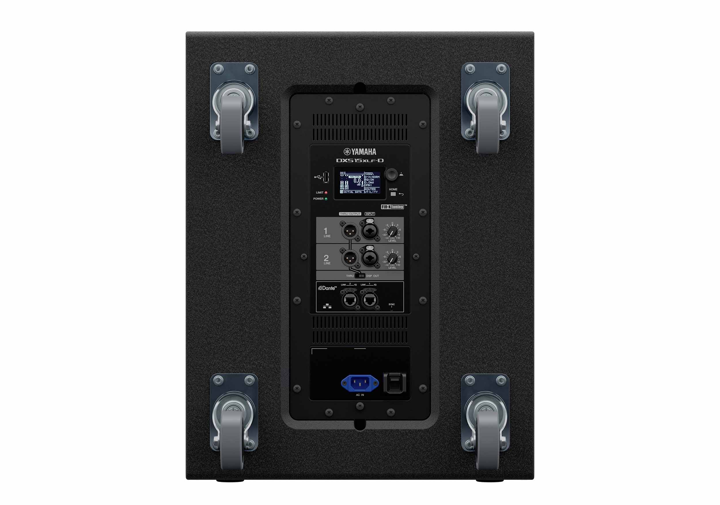Yamaha DXS15XLF-D 15" Two-Way Powered Subwoofer, Dante Equipped by Yamaha