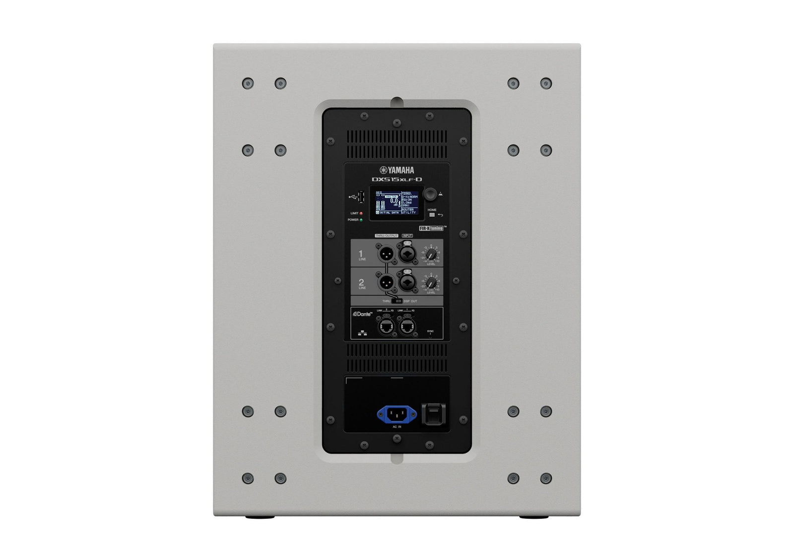 Yamaha DXS15XLF-D 15" Two-Way Powered Subwoofer, Dante Equipped by Yamaha