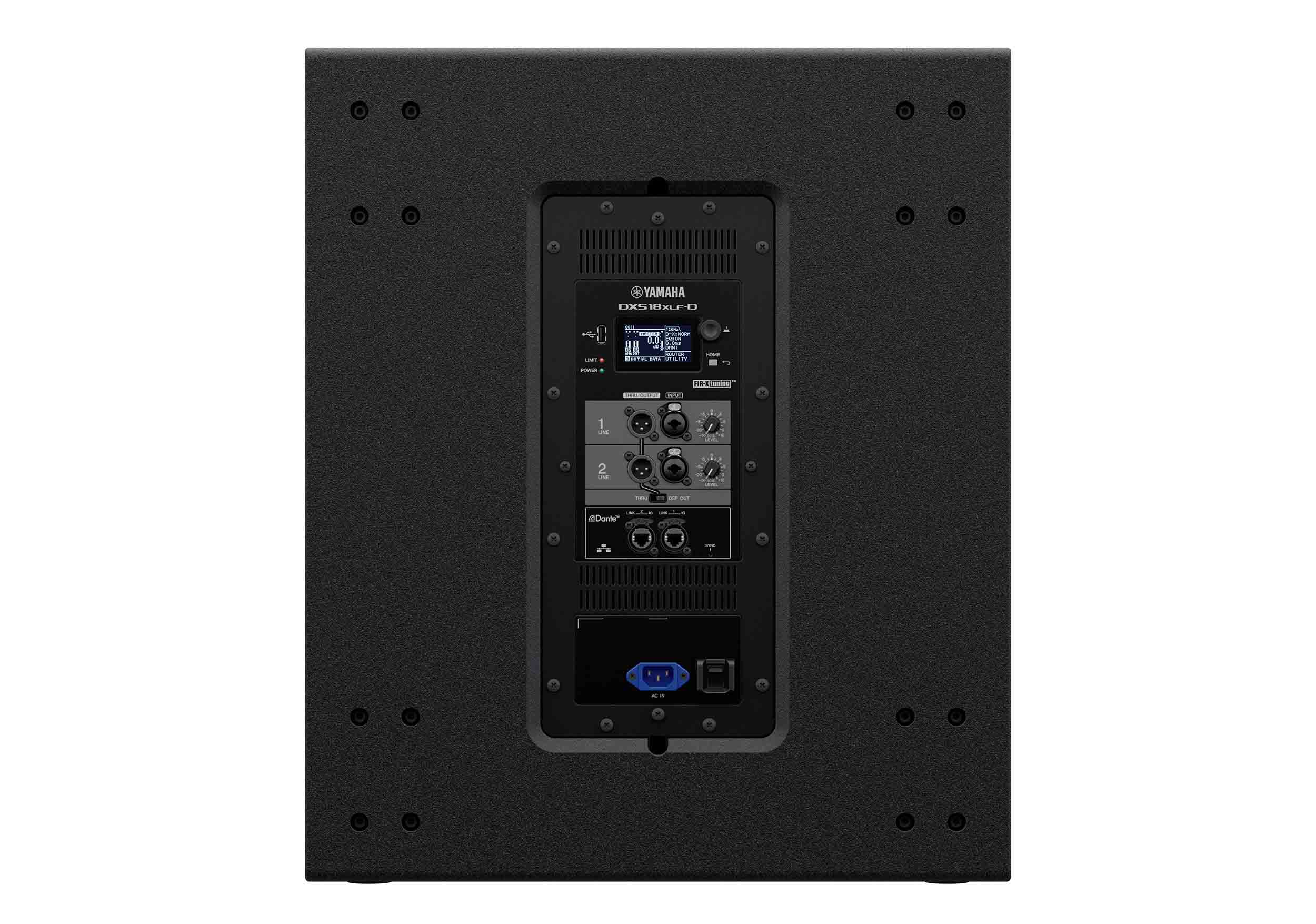 Yamaha DXS18XLF-D 18" Two-Way Powered Subwoofer, Dante Equipped by Yamaha