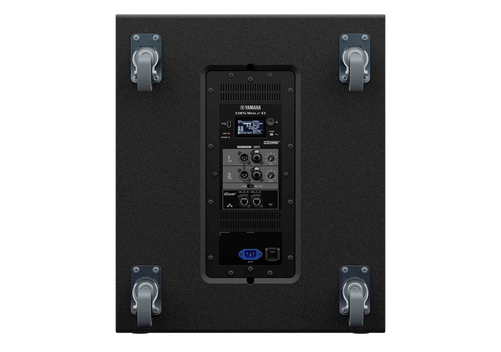 Yamaha DXS18XLF-D 18" Two-Way Powered Subwoofer, Dante Equipped by Yamaha