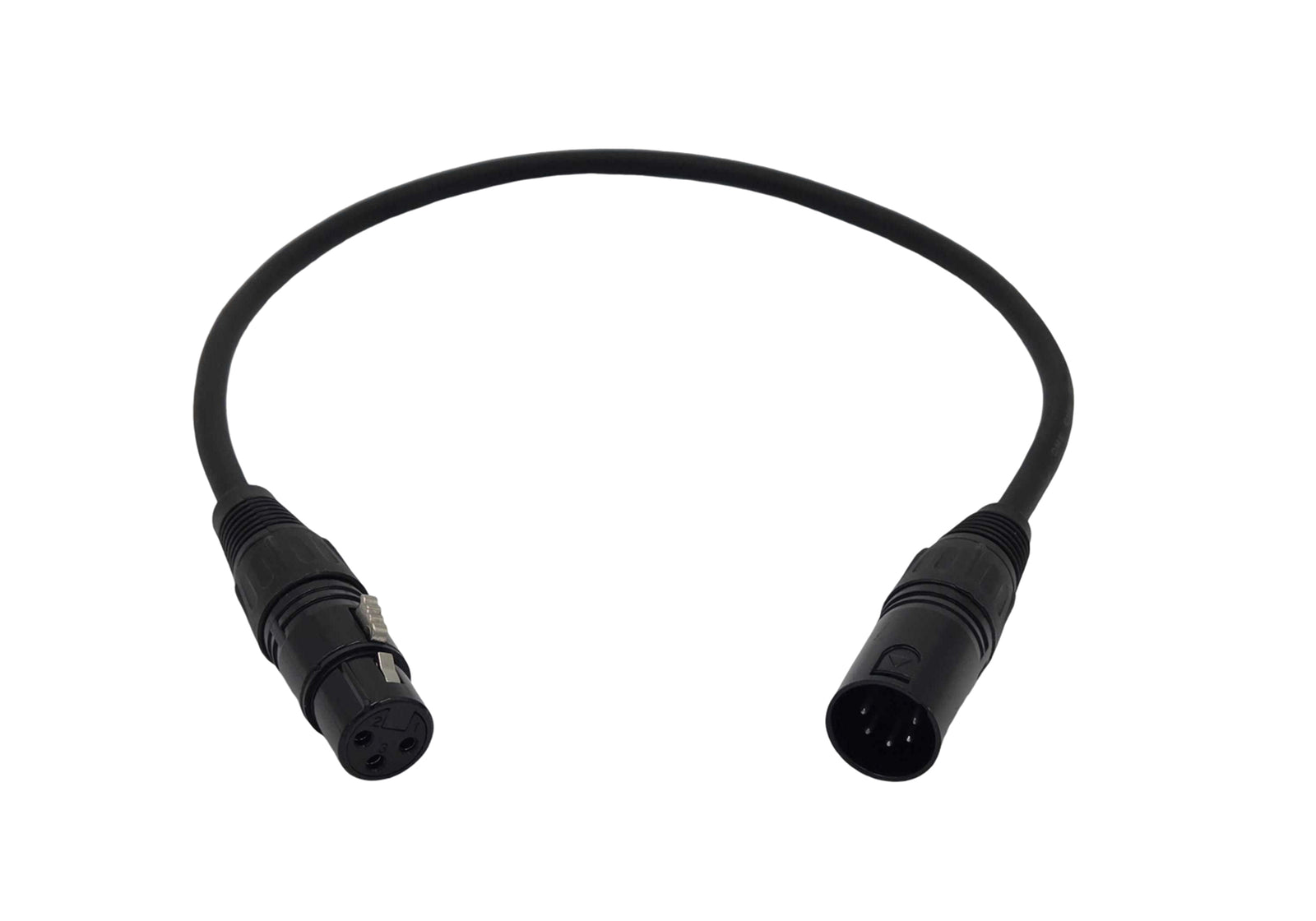 Bauer DMX 3 Pin Female to 5 Pin Male 1.6' FT by Bauer