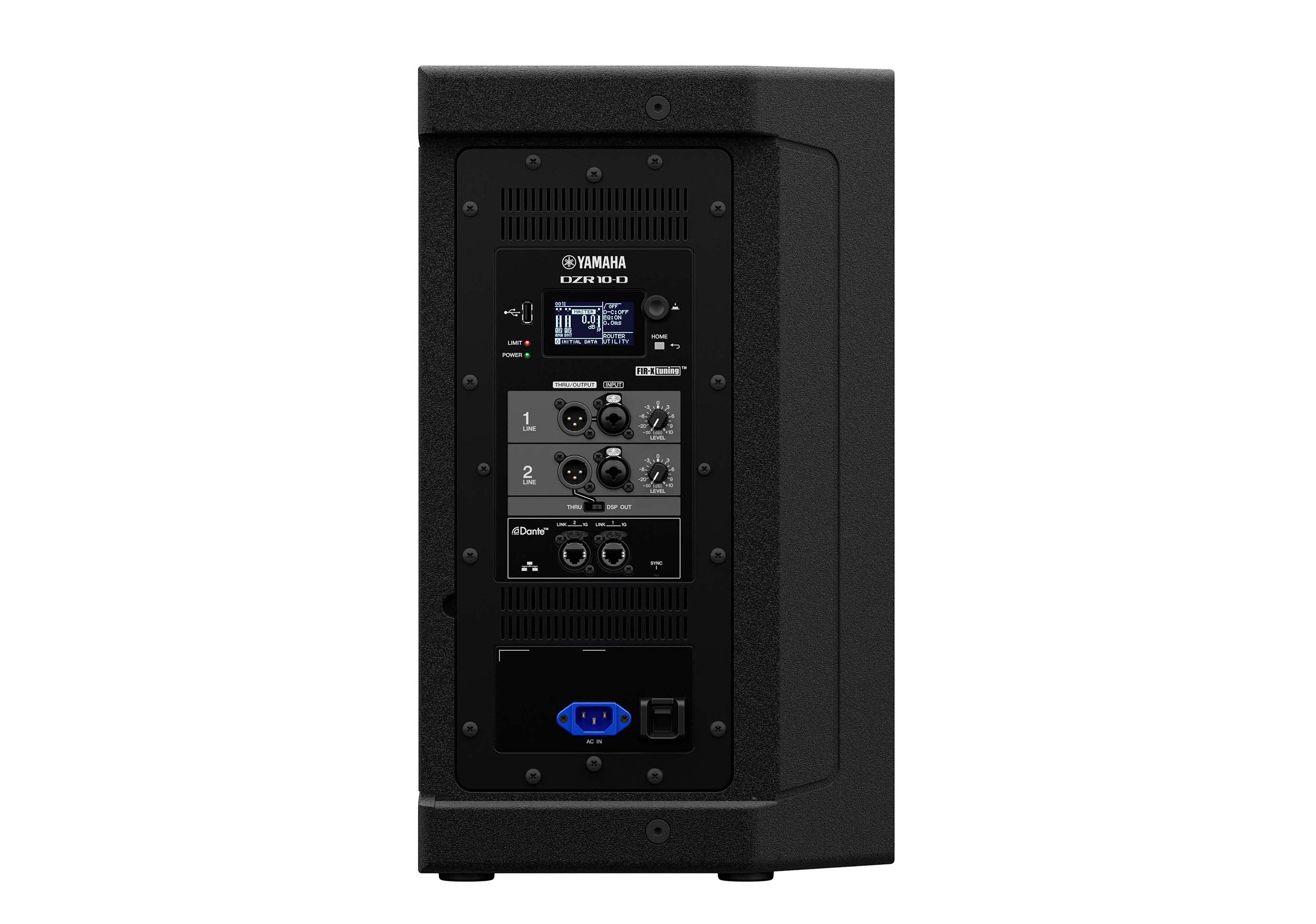 Yamaha DZR10-D 10" Two-Way Powered LoudSpeaker, Dante Equipped - Black by Yamaha