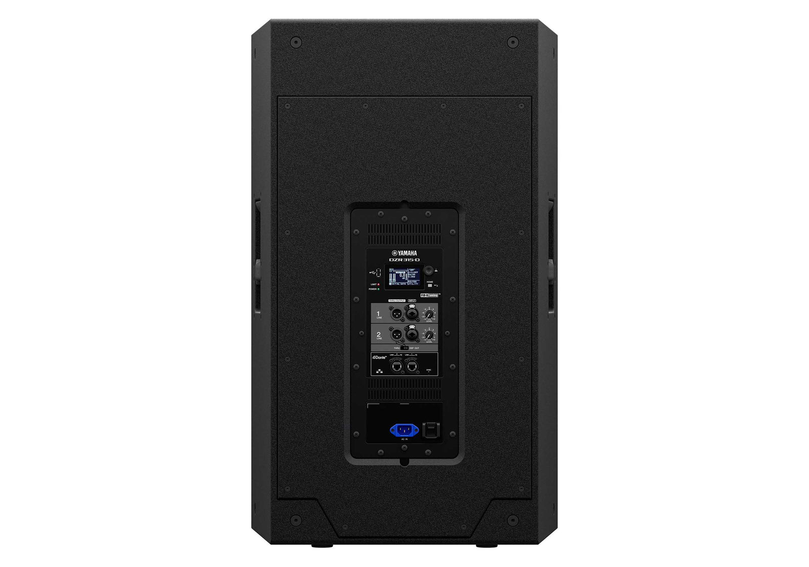 Yamaha DZR315-D 15" Three-Way Powered LoudSpeaker, Dante Equipped - Black by Yamaha