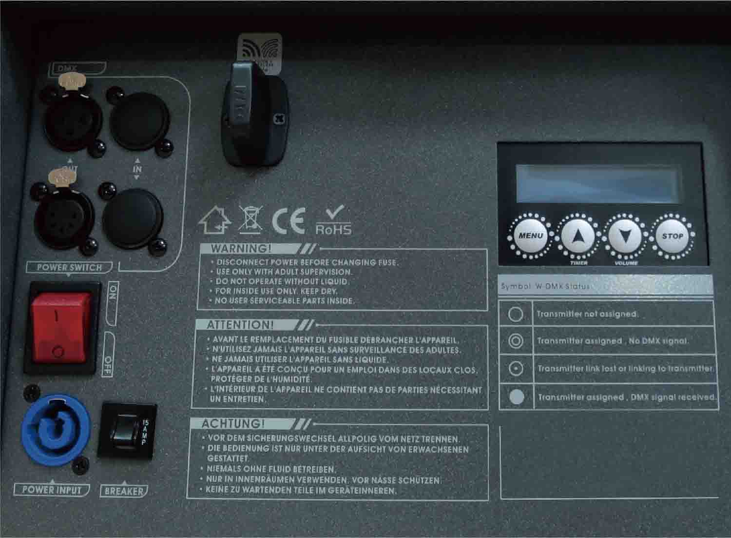 B-Stock: Antari W-515D, 1500W High-Efficient Fog Machine with Built-In Wireless Remote and W-DMX by Antari