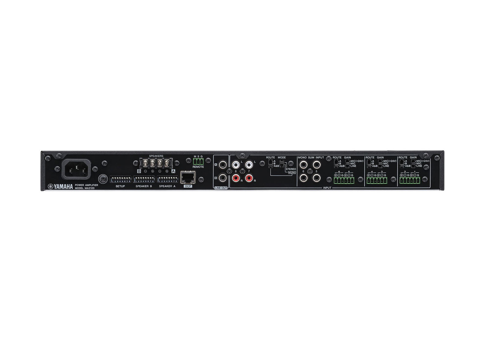 Yamaha MA2120 Lo-Z / Hi-Z Switchable Class-D Mixer Amplifier by Yamaha