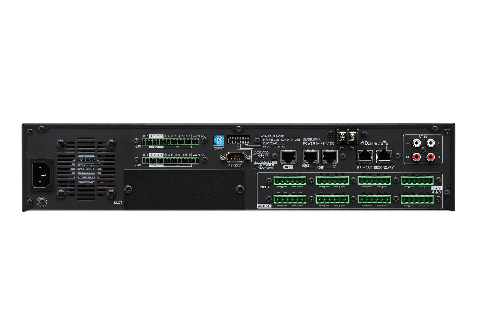 Yamaha MRX7-D Open Configurable DSP Dante Processor with 8 Mic/Line Inputs by Yamaha
