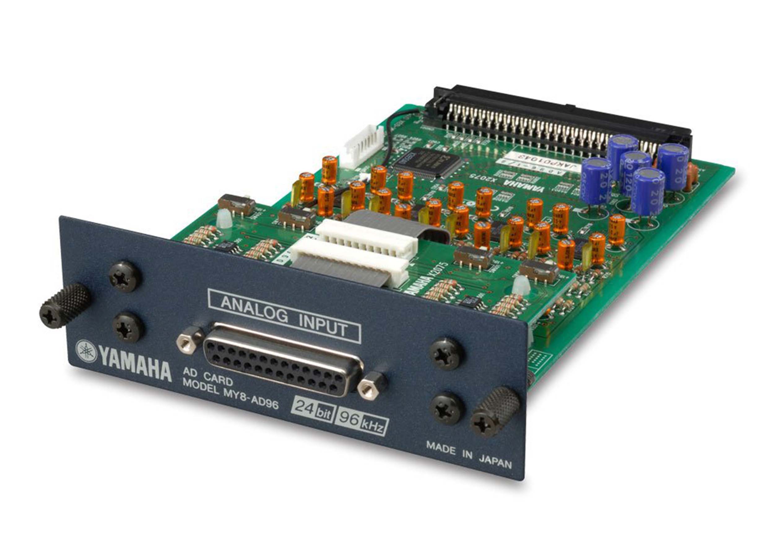 Yamaha MY8AD96 8 Channel Analog Input Card - 96 kHz by Yamaha