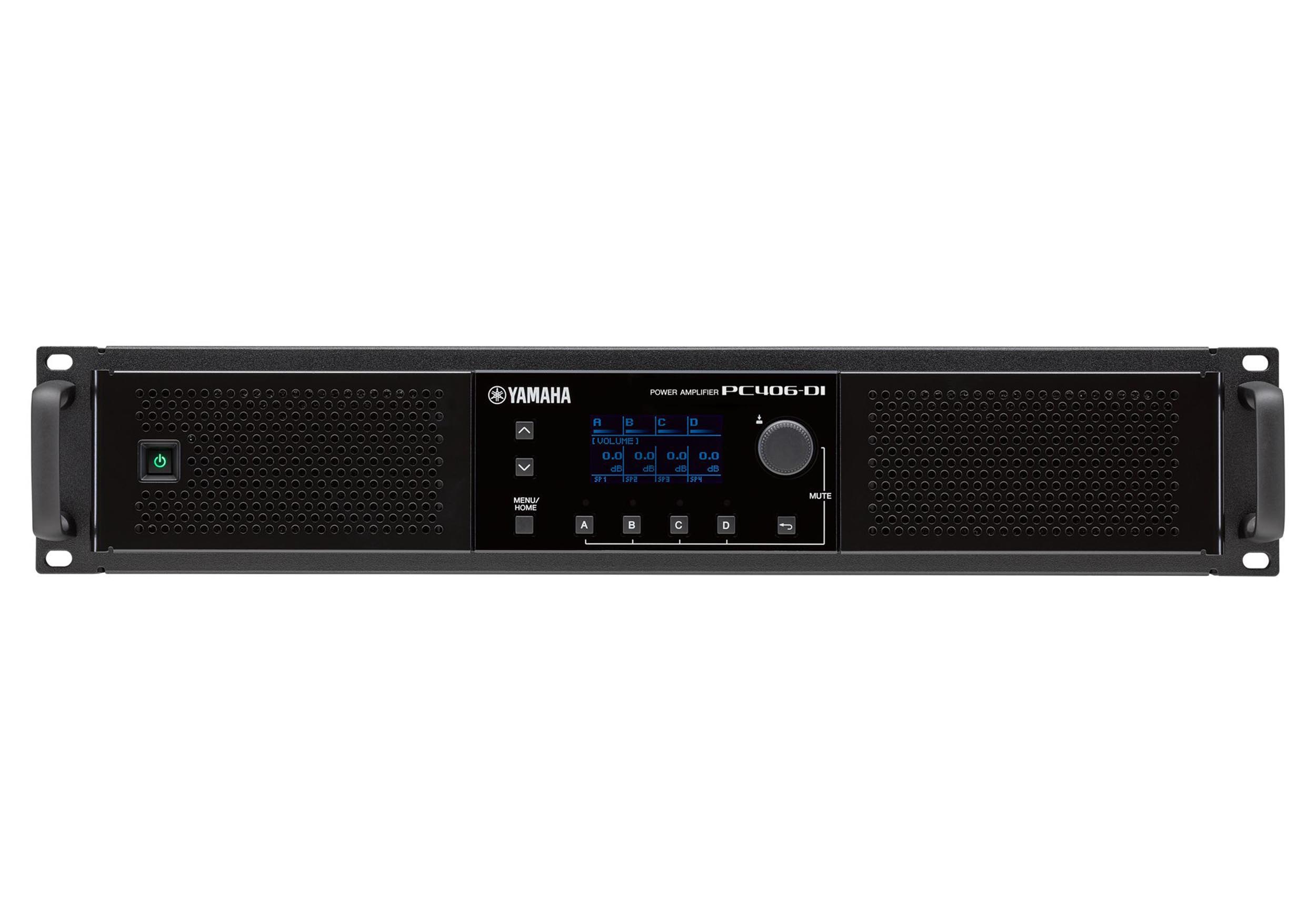 Yamaha PC406-DI Class-D Hi-Z Power Amplifier with Dante Input / Output by Yamaha