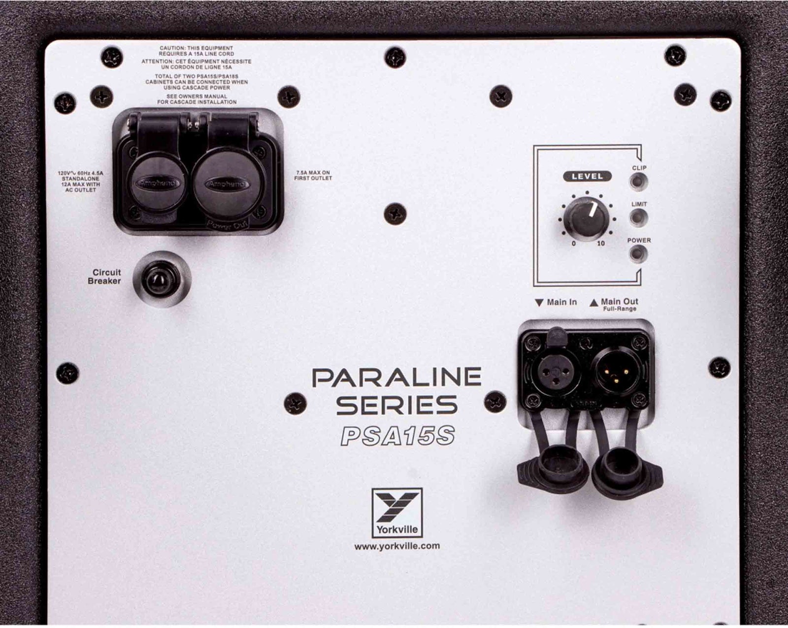 Yorkville Sound PSA15S Paraline 15" Powered Subwoofer by Yorkville