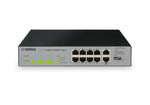 Yamaha SWR2100P-10G 10-Port L2 Network Switch with PoE for Dante Audio by Yamaha