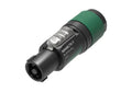 Neutrik NL4FXX-W-L speakON Cable Connector with Slip-Proof 2-Component Housing, Locking Bushing, and Strain Relief for Cables by Neutrik