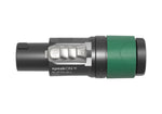 Neutrik NL4FXX-W-L speakON Cable Connector with Slip-Proof 2-Component Housing, Locking Bushing, and Strain Relief for Cables by Neutrik