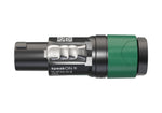 Neutrik NL4FXX-W-S 4-Pole speakON Connector - Professional Locking Cable End for 6-12mm Cables - Green by Neutrik