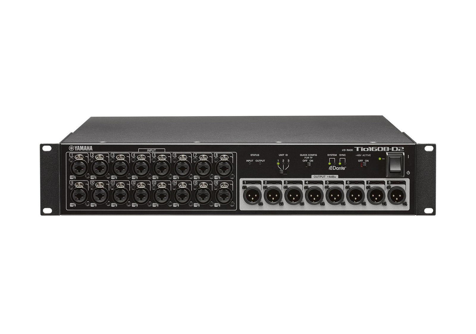 Yamaha TIO1608-D2 Dante Equipped Stagebox with 16 Inputs and 8 Outputs by Yamaha