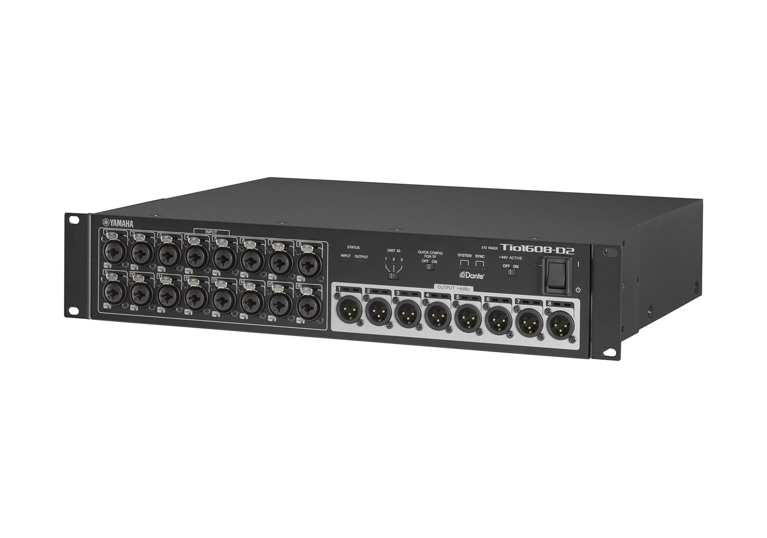 Yamaha TIO1608-D2 Dante Equipped Stagebox with 16 Inputs and 8 Outputs by Yamaha