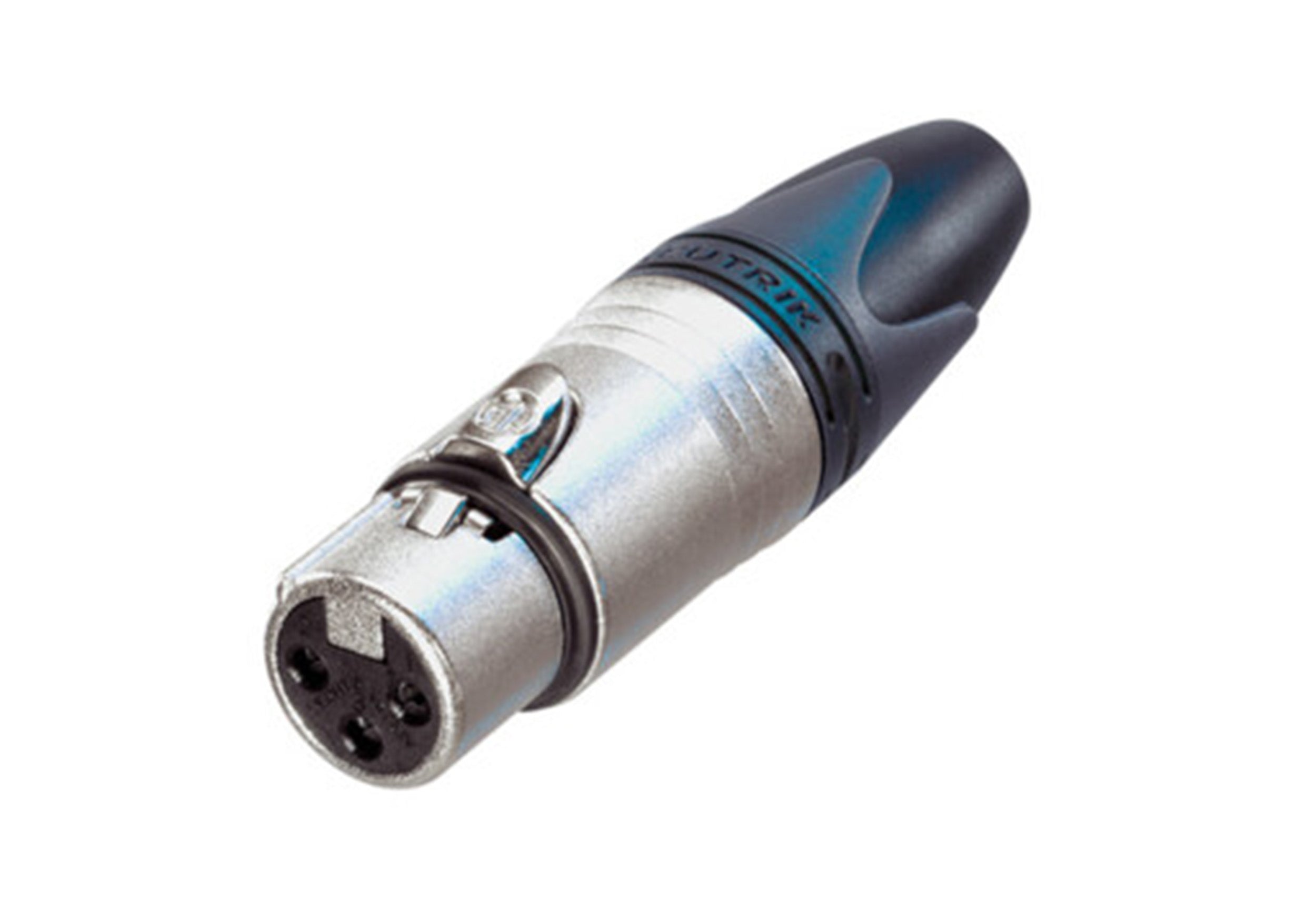Neutrik NC3FXX 3 Pole Female Cable Connector with Nickel Housing and Silver Contacts by Neutrik