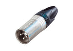Neutrik NC3MXX 3 Pole Male Cable Connector with Nickel Housing and Silver Contacts by Neutrik