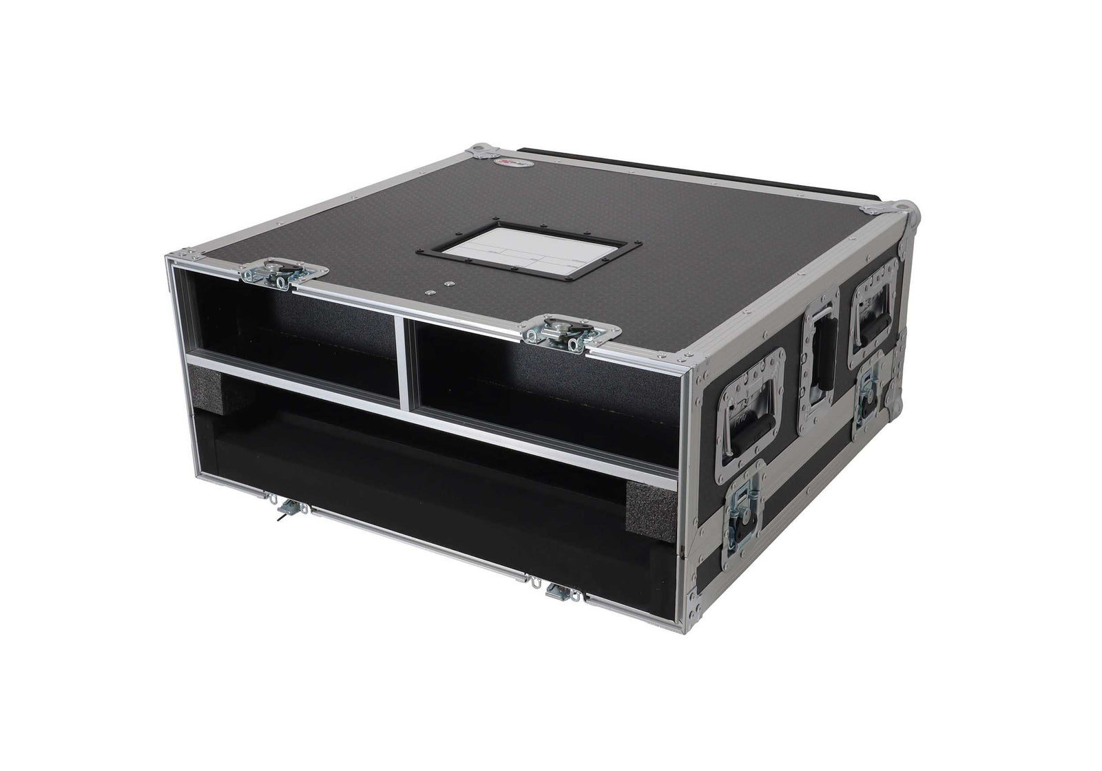 ProX XS-AHQU6DHW Digital Audio Mixer Flight Case for Allen & Heath QU6 Console with Doghouse Compartment and 4x Caster Wheels by ProX Cases