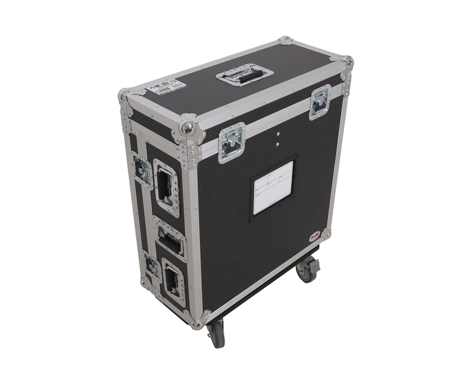 ProX XS-AHQU6DHW Digital Audio Mixer Flight Case for Allen & Heath QU6 Console with Doghouse Compartment and 4x Caster Wheels by ProX Cases