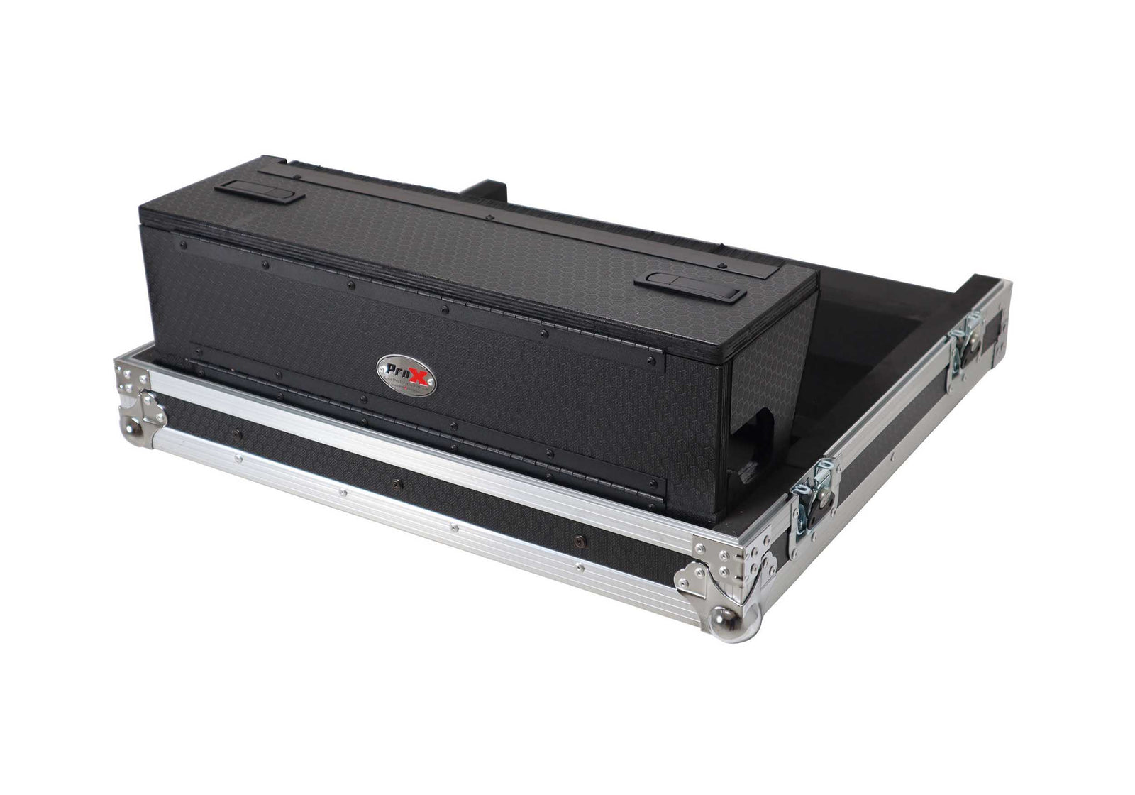 ProX XS-AHQU6DHW Digital Audio Mixer Flight Case for Allen & Heath QU6 Console with Doghouse Compartment and 4x Caster Wheels by ProX Cases
