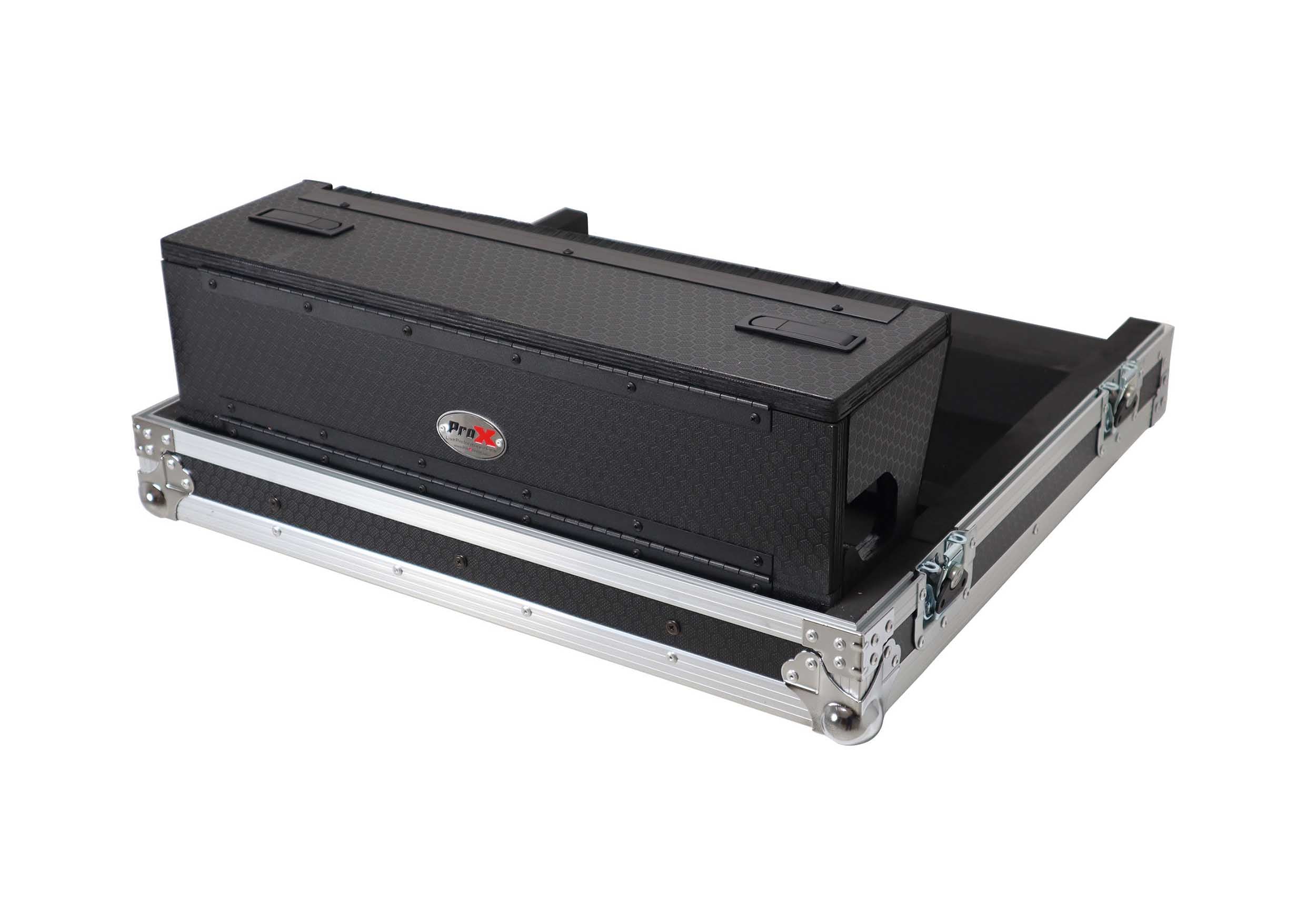 ProX XS-AHQU6DHW Digital Audio Mixer Flight Case for Allen & Heath QU6 Console with Doghouse Compartment and 4x Caster Wheels by ProX Cases