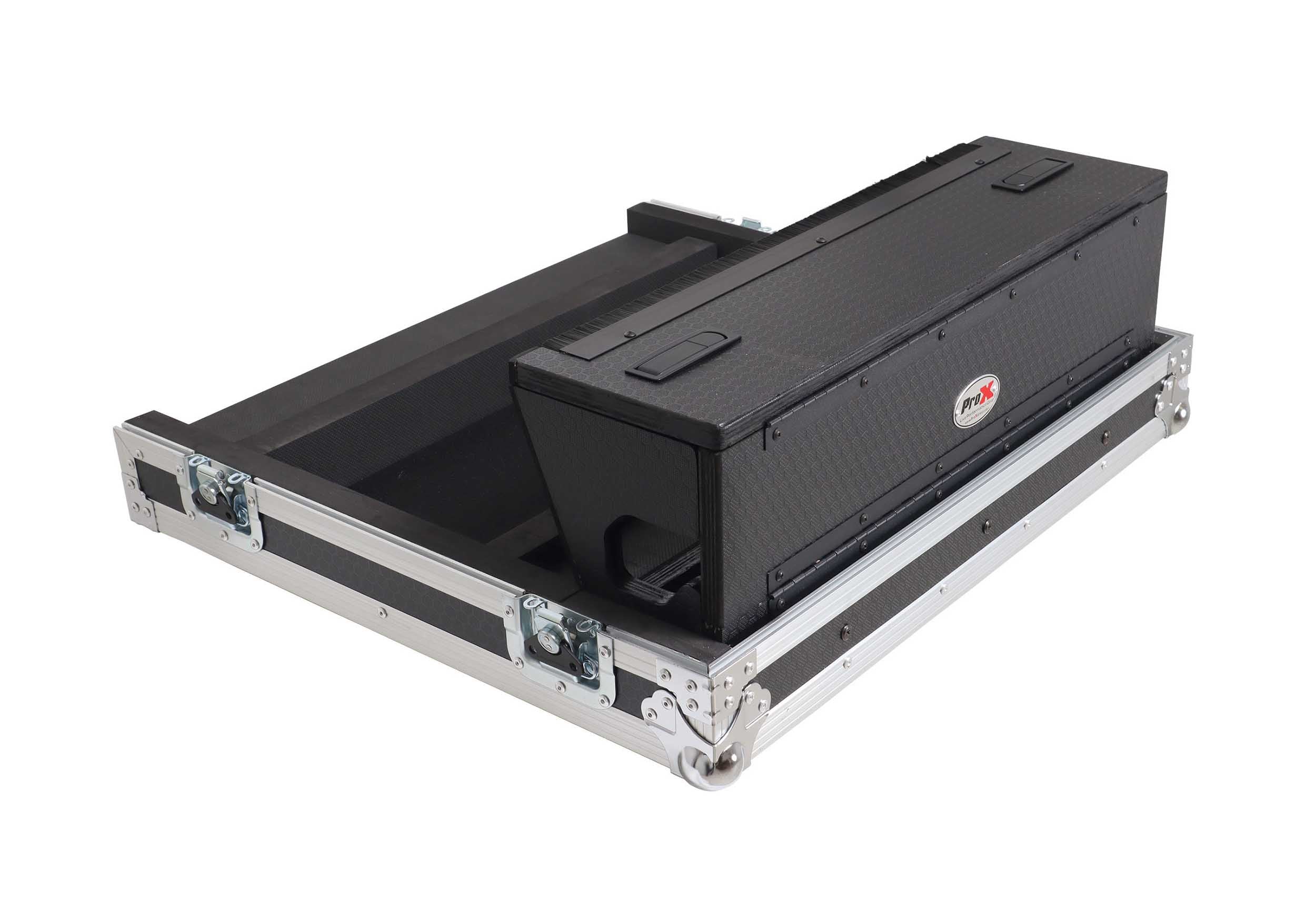 ProX XS-AHQU6DHW Digital Audio Mixer Flight Case for Allen & Heath QU6 Console with Doghouse Compartment and 4x Caster Wheels by ProX Cases