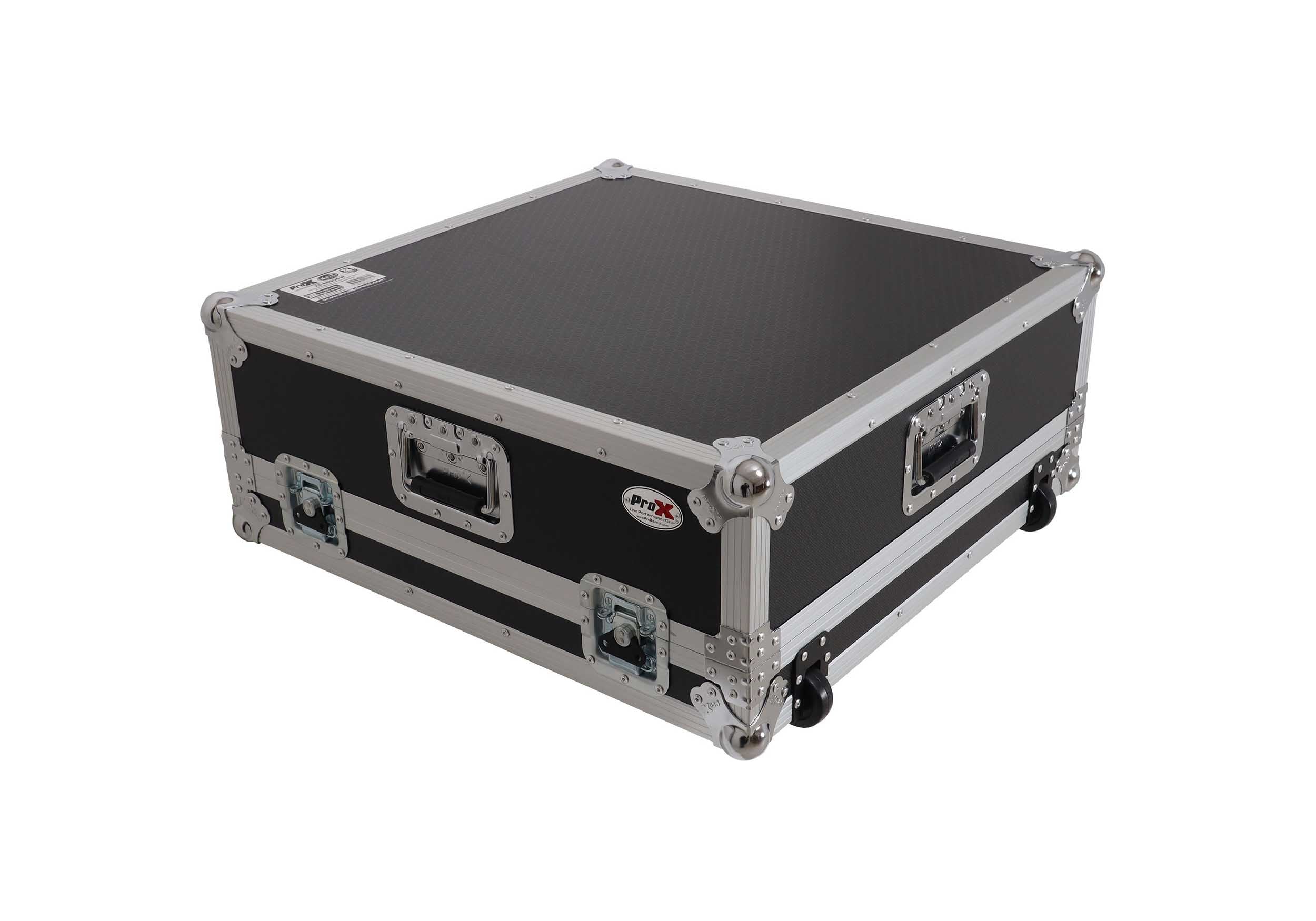 ProX XS-AHQU6W Flight Case for Allen & Heath QU6 ATA Digital Audio Mixer Console and 2x Low Profile Wheels by ProX Cases