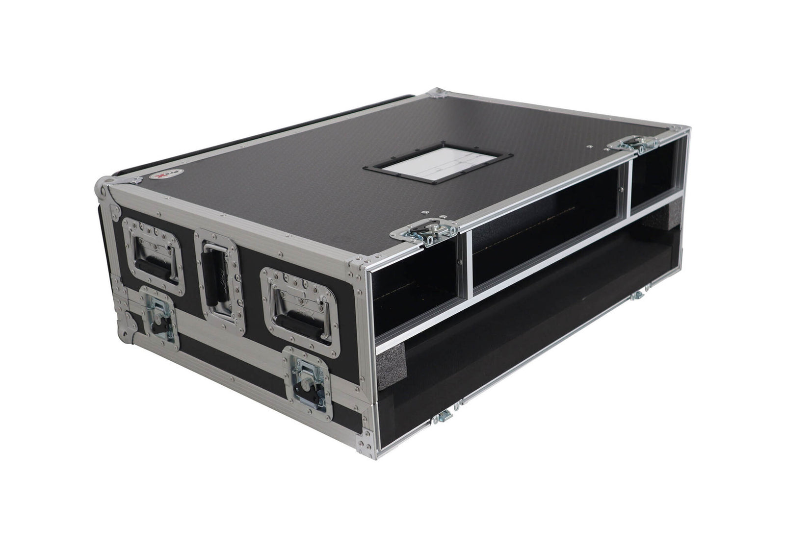 ProX XS-AHQU7DHW Flight Case for Allen & Heath QU7 Console with Doghouse Compartment and 4x Caster Wheels by ProX Cases