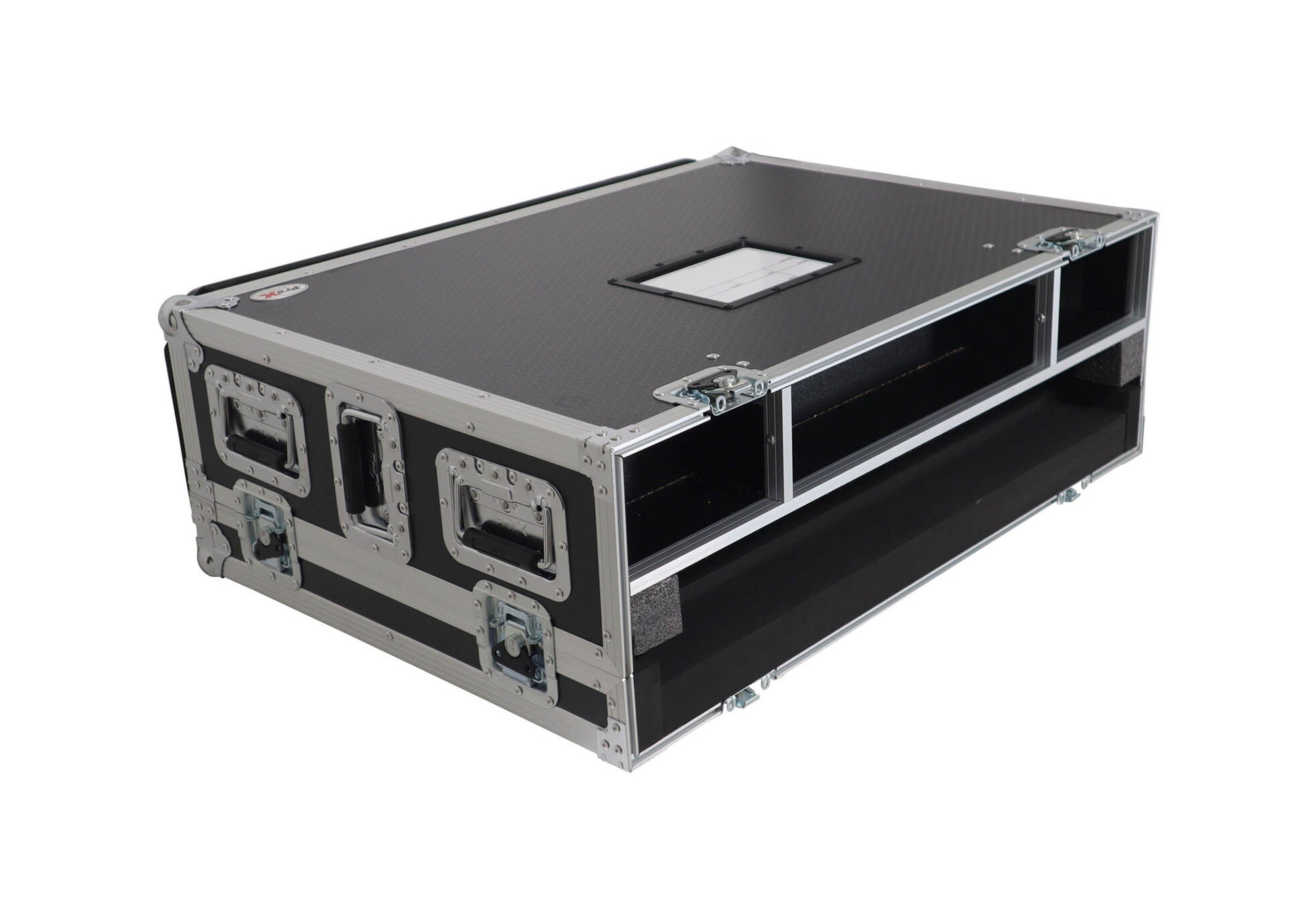 ProX XS-AHQU7DHW Flight Case for Allen & Heath QU7 Console with Doghouse Compartment and 4x Caster Wheels by ProX Cases