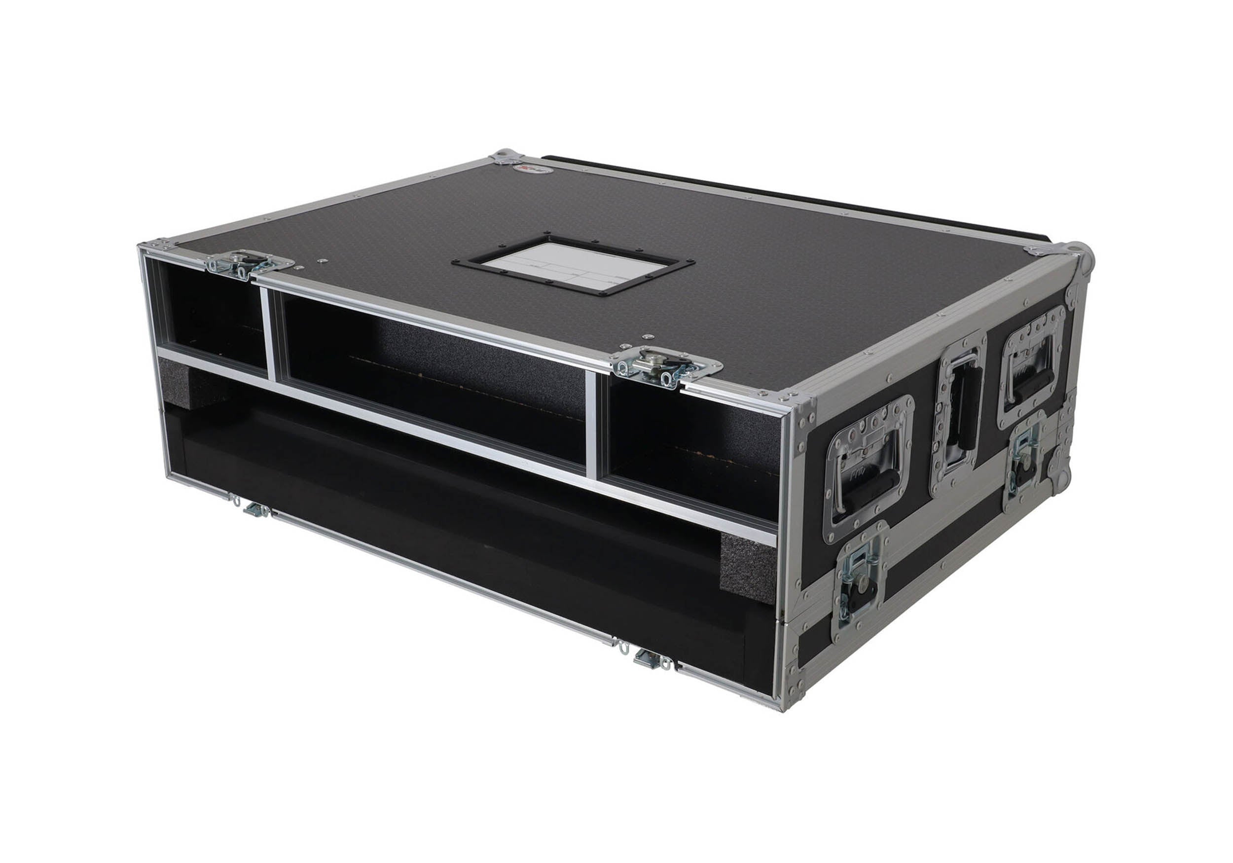 ProX XS-AHQU7DHW Flight Case for Allen & Heath QU7 Console with Doghouse Compartment and 4x Caster Wheels by ProX Cases