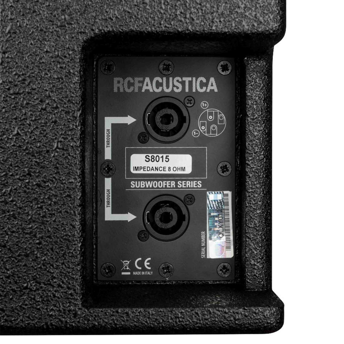 RCF S 8015LP High Output Bandpass 15 Inch Subwoofer - Black