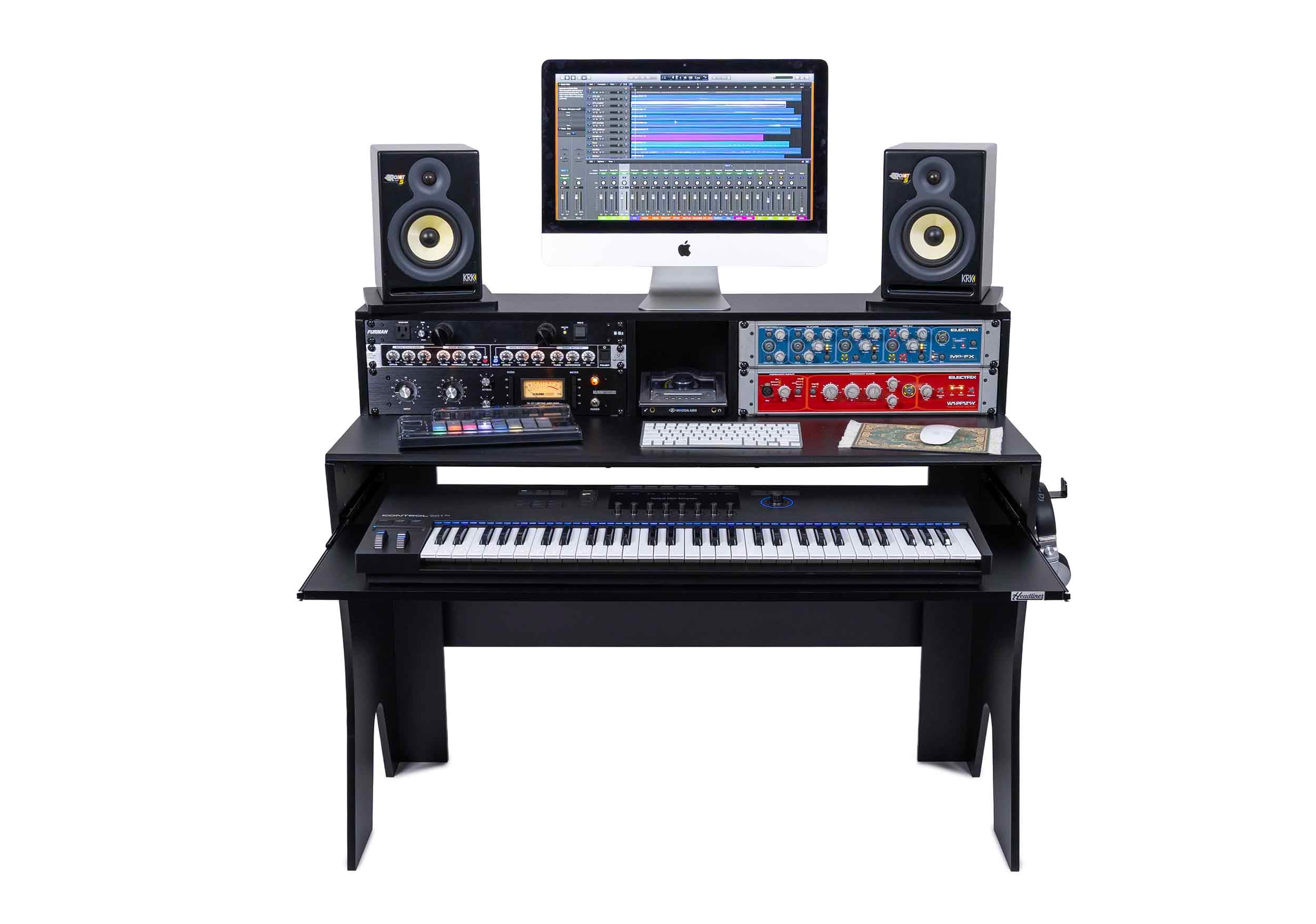 Headliner HL24000 Sunset Production Desk with 8U Rack Space by Headliner