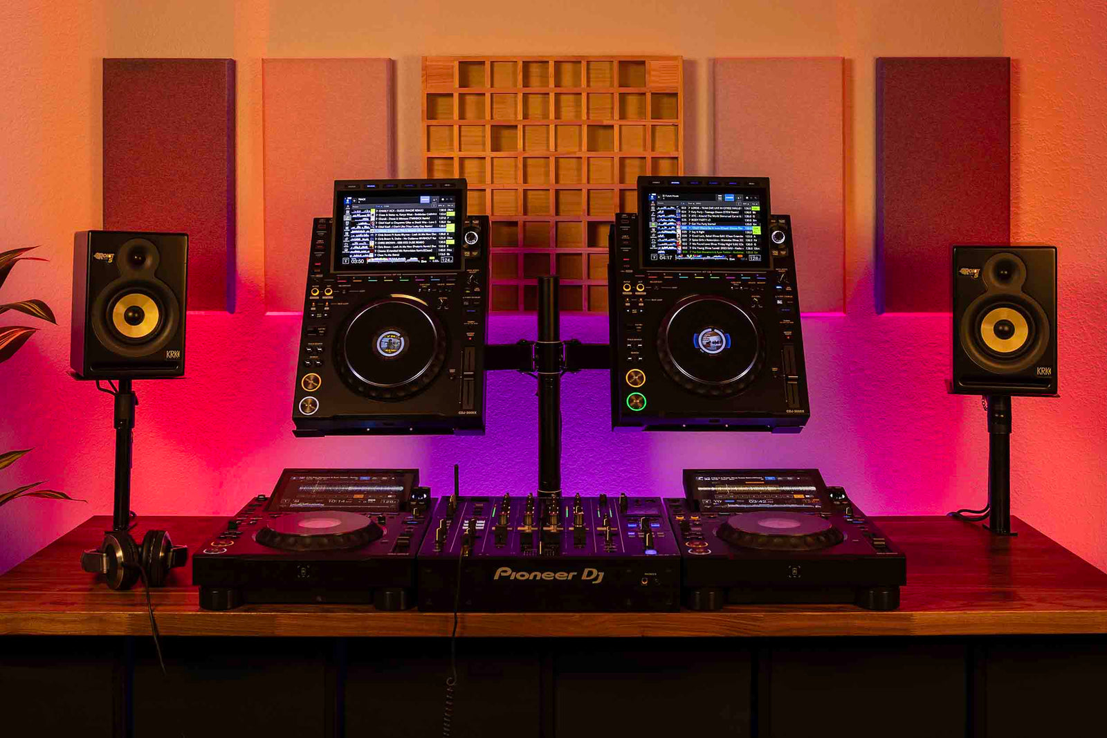 Headliner HL22001 Avalon Dual CDJ Stand 2 - Black by Headliner