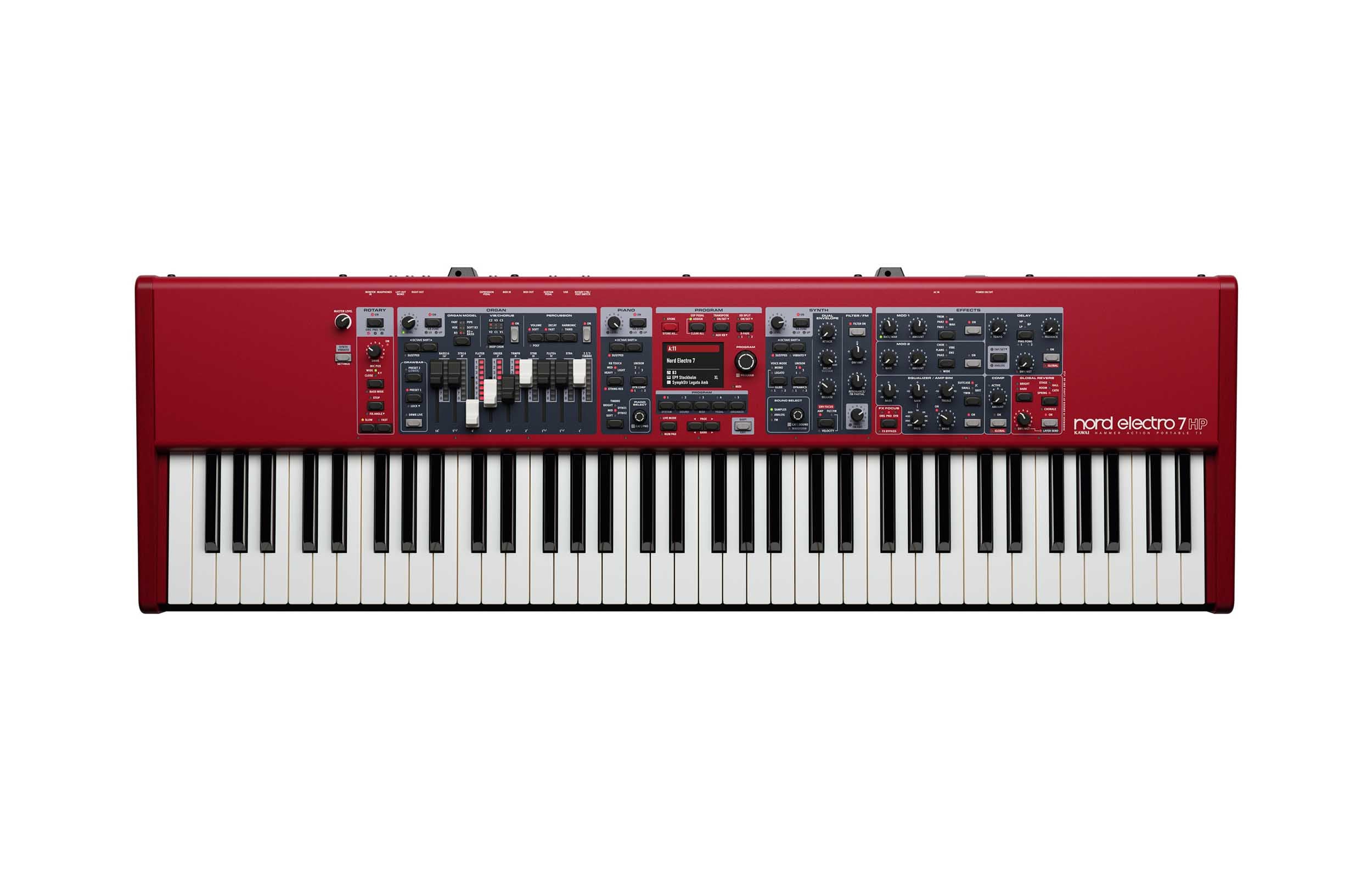 Nord Electro 7 HP 73-Key Kawai Hammer Action Portable Keybed with Triple Sensor by Nord