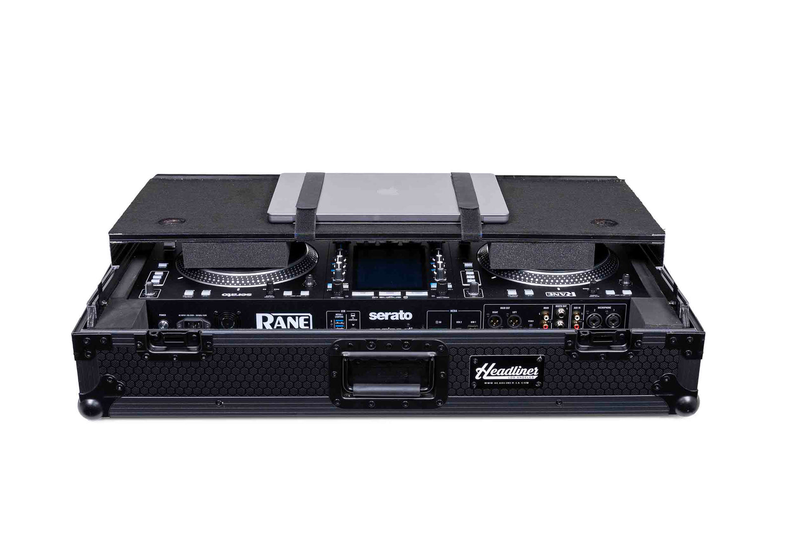 Headliner HL10027 Pitch Black Flight Case for Rane System One with Laptop Platform and Wheels by Headliner