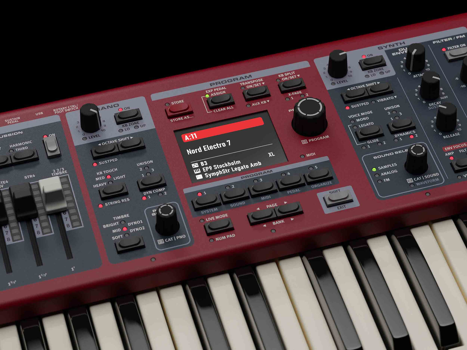 Nord Electro 7 73-Key Semi-Weighted Waterfall Keybed by Nord
