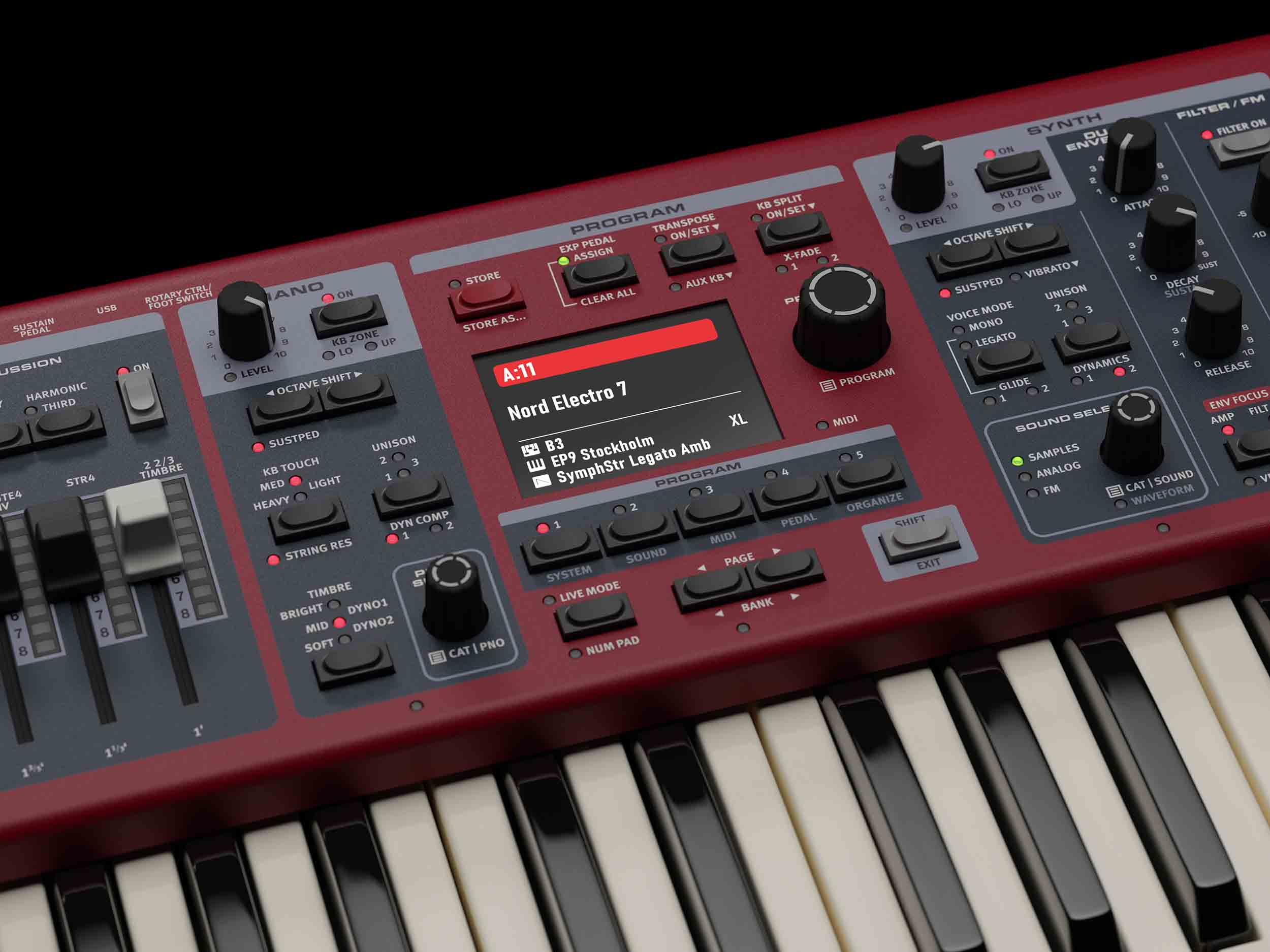 Nord Electro 7 73-Key Semi-Weighted Waterfall Keybed by Nord