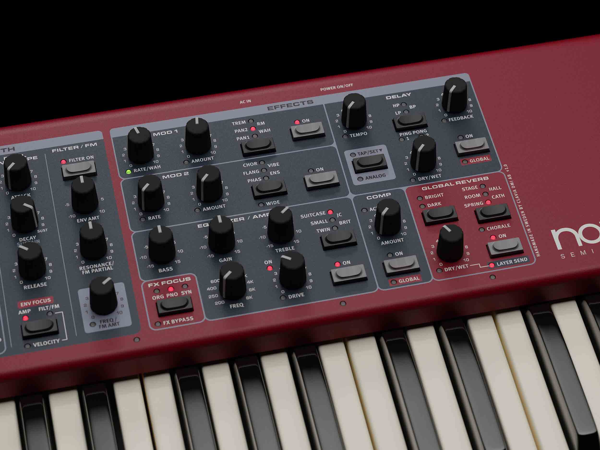 Nord Electro 7 73-Key Semi-Weighted Waterfall Keybed by Nord