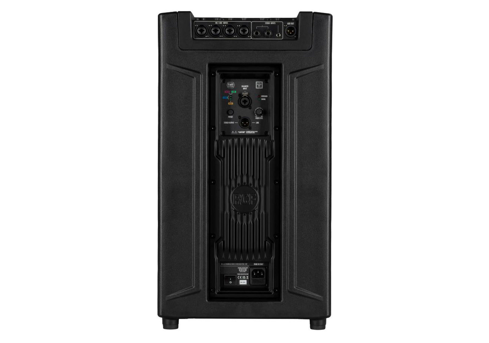 RCF EVOX-JMIX-9 Portable Active Three-Way Column Music System - Black Finish