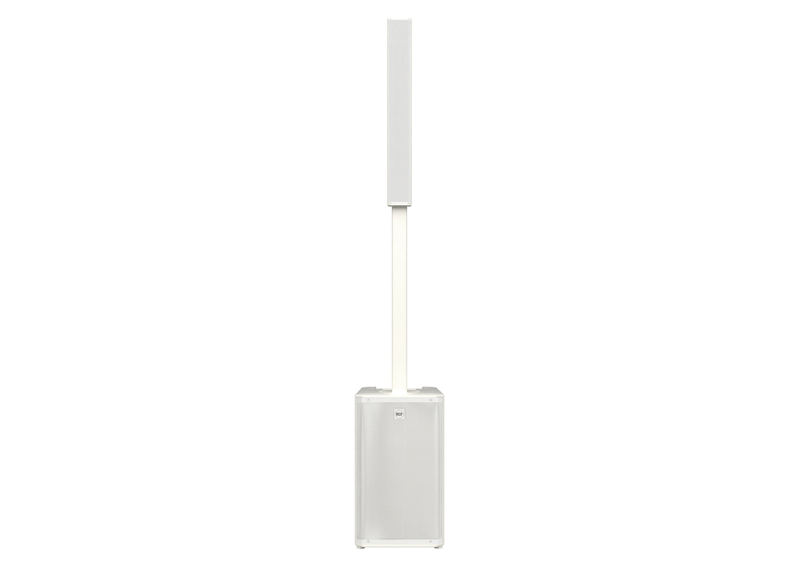 RCF EVOX-JMIX-9-W Portable Active Three-Way Column Music System - White Finish