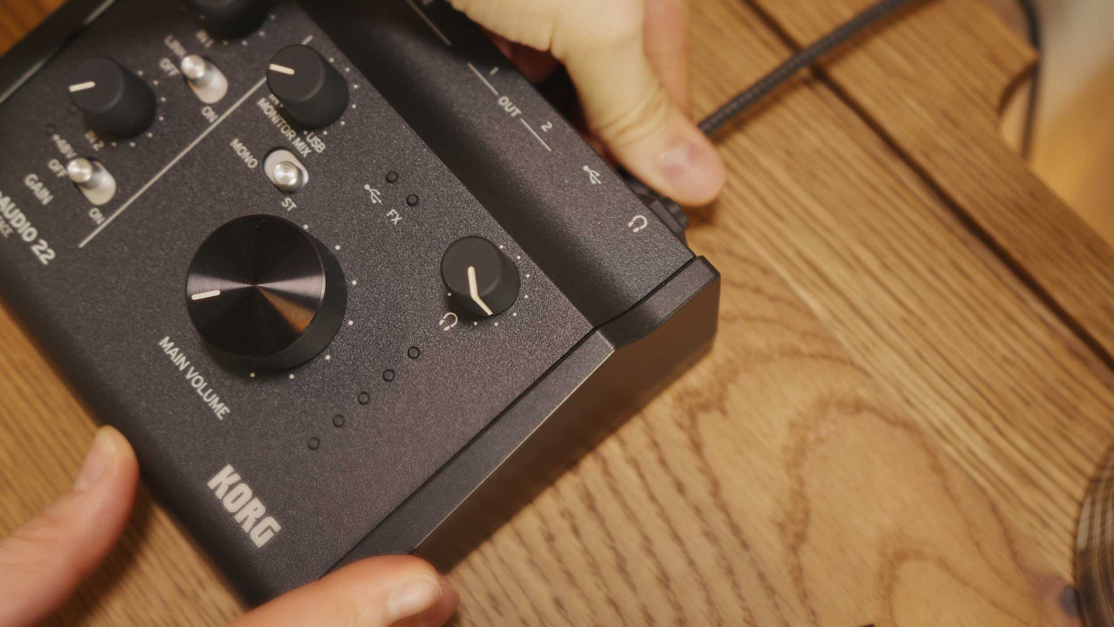 Korg microAUDIO 22, 2x2 USB-C Audio Interface - Black by Korg