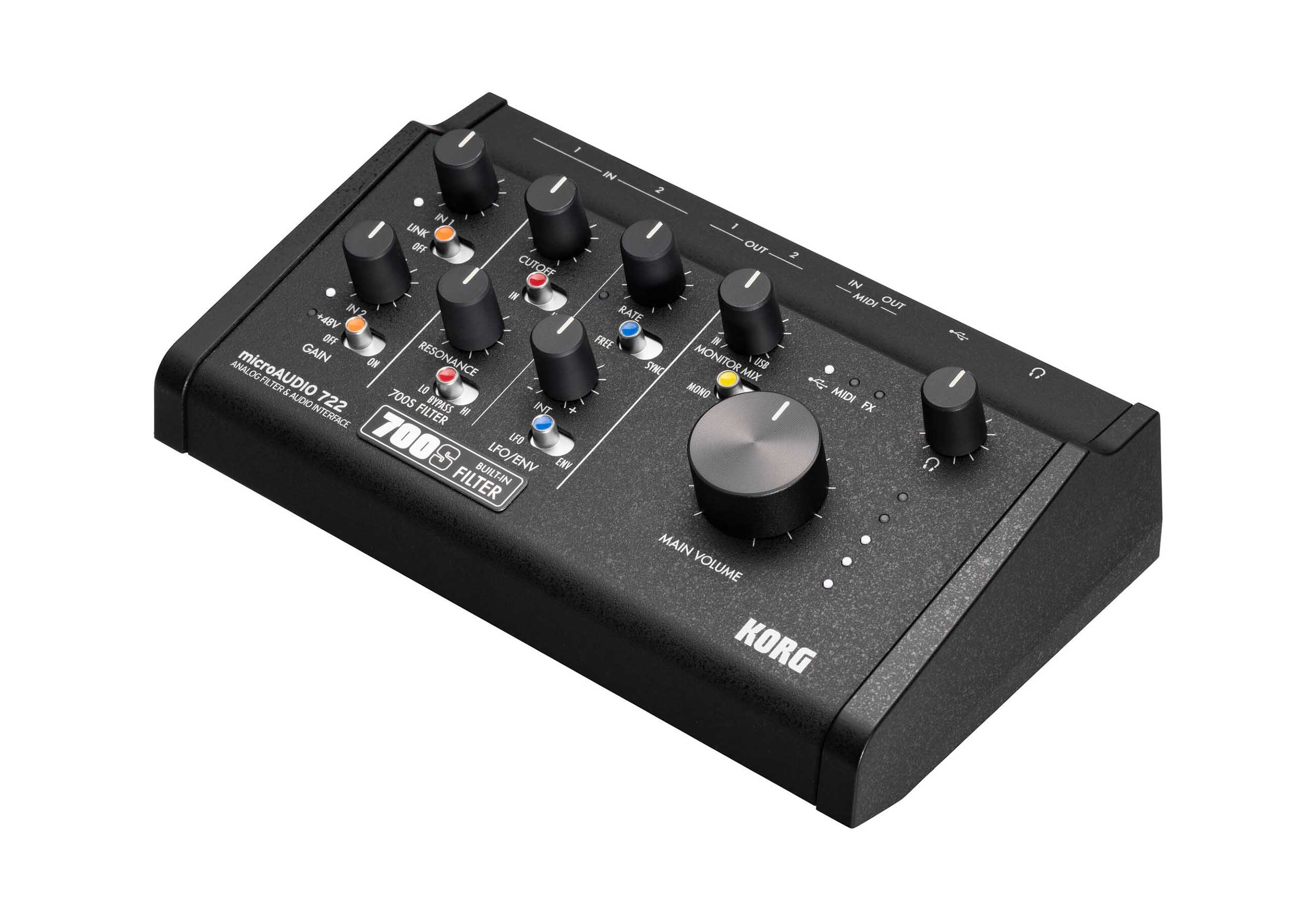 Korg microAUDIO 22, 2x2 USB-C Audio Interface with Analogue Filter by Korg