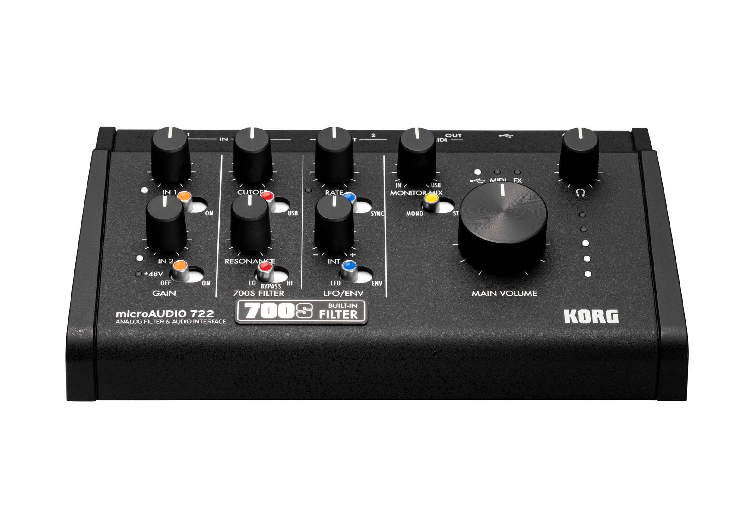 Korg microAUDIO 22, 2x2 USB-C Audio Interface with Analogue Filter by Korg