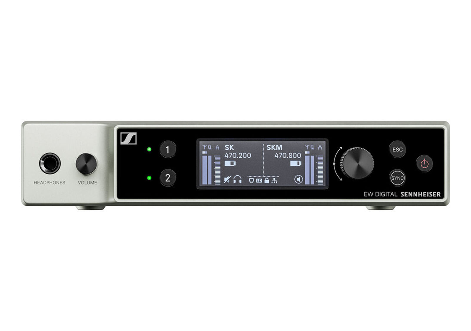 Sennheiser EW-DX EM 2 Two-Channel Digital Rackmount Receiver (R1-9: 520 to 607 MHz) by Sennheiser