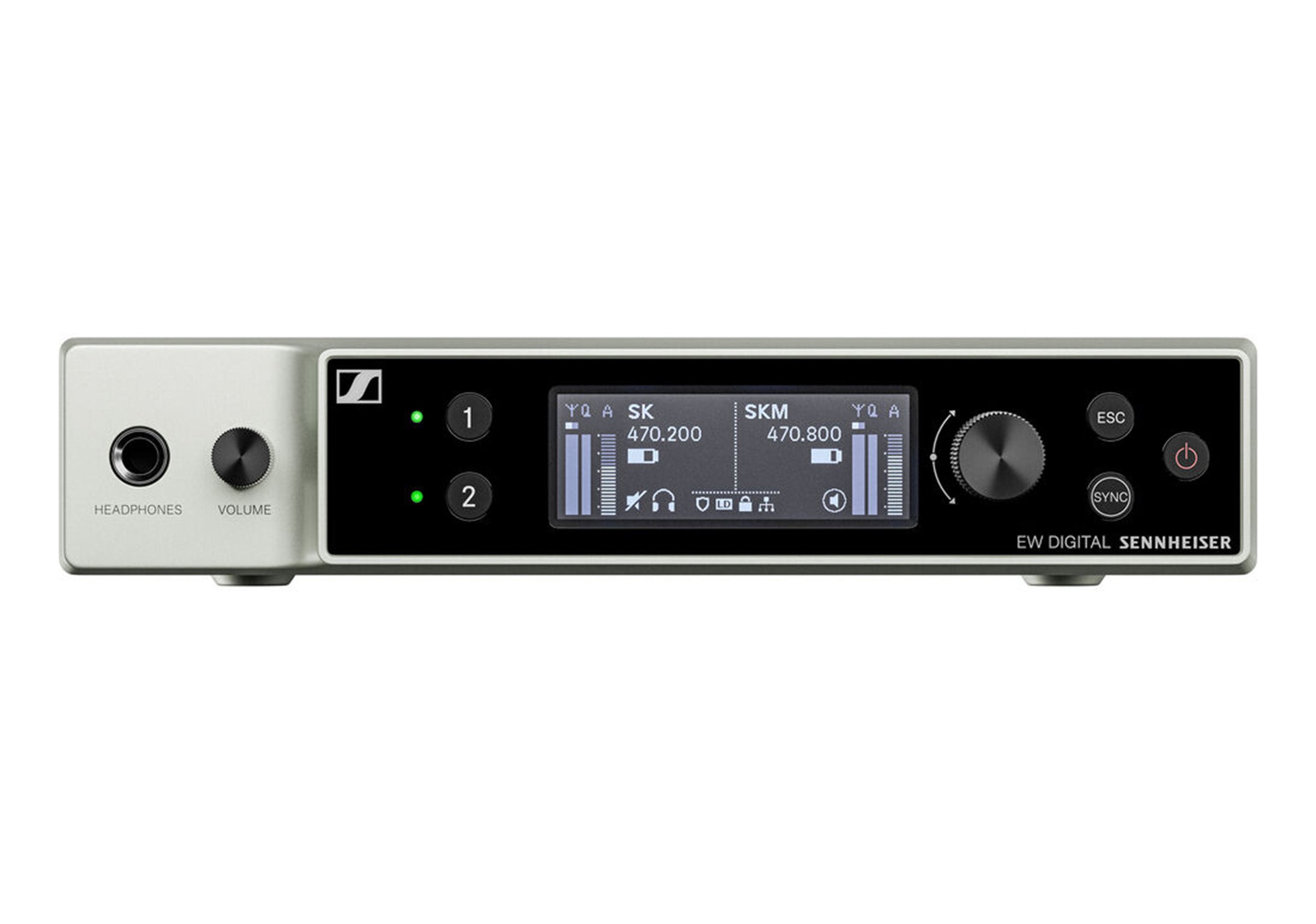 Sennheiser EW-DX EM 2 Two-Channel Digital Rackmount Receiver (R1-9: 520 to 607 MHz) by Sennheiser