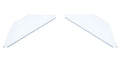 B-Stock: ProX XF-CSW X2, Set of 2 Aluminum Corner Shelves for DJ Facade - White by ProX Cases