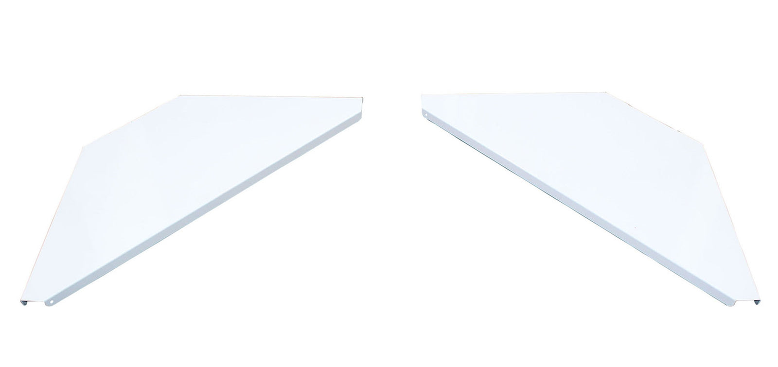 B-Stock: ProX XF-CSW X2, Set of 2 Aluminum Corner Shelves for DJ Facade - White by ProX Cases