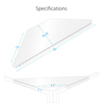 B-Stock: ProX XF-CSW X2, Set of 2 Aluminum Corner Shelves for DJ Facade - White by ProX Cases