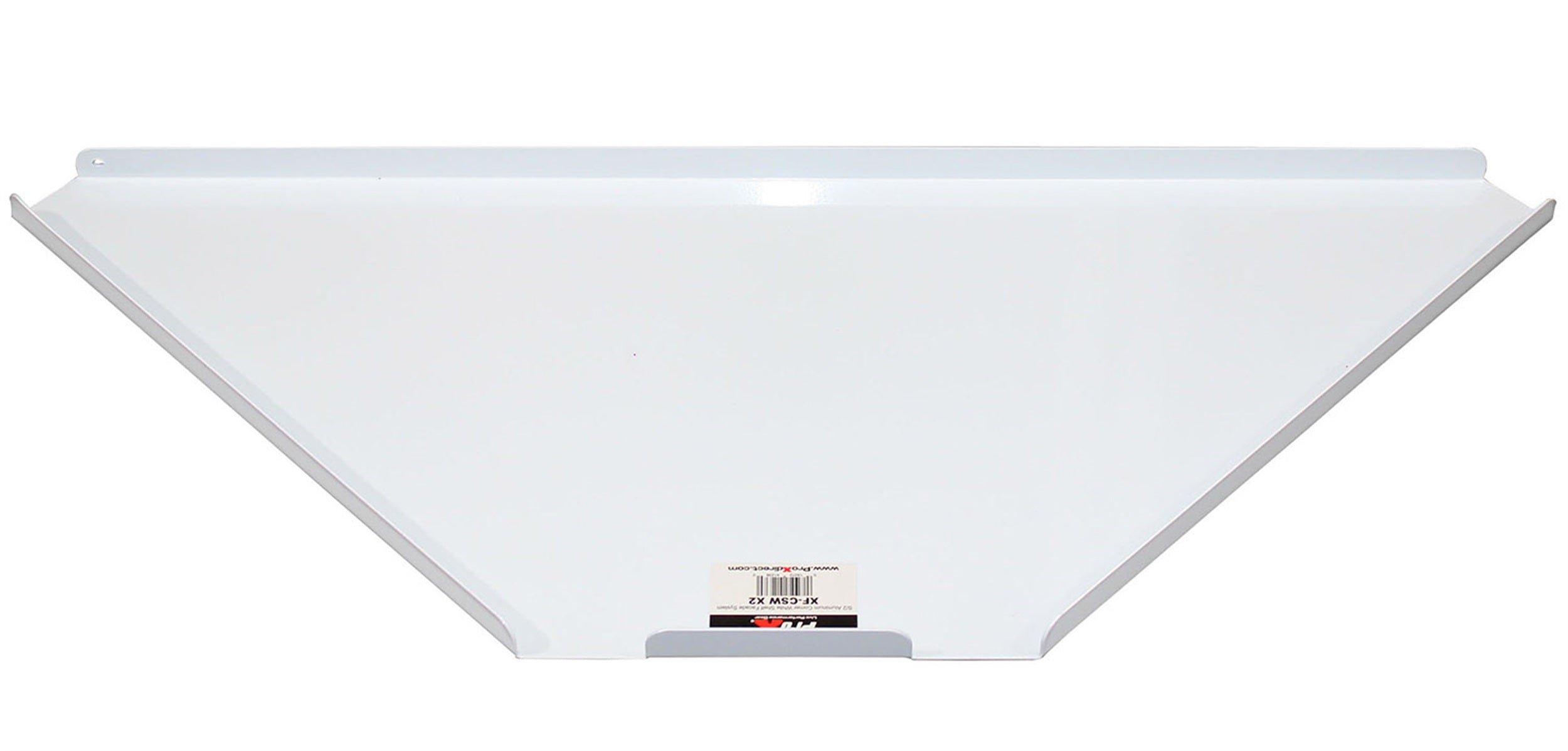 B-Stock: ProX XF-CSW X2, Set of 2 Aluminum Corner Shelves for DJ Facade - White by ProX Cases